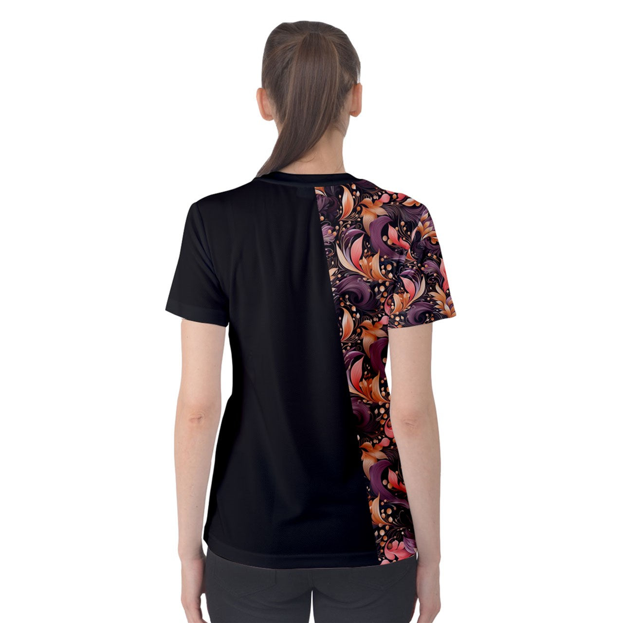 T-Shirt-Back-Template Women's Cotton Tee